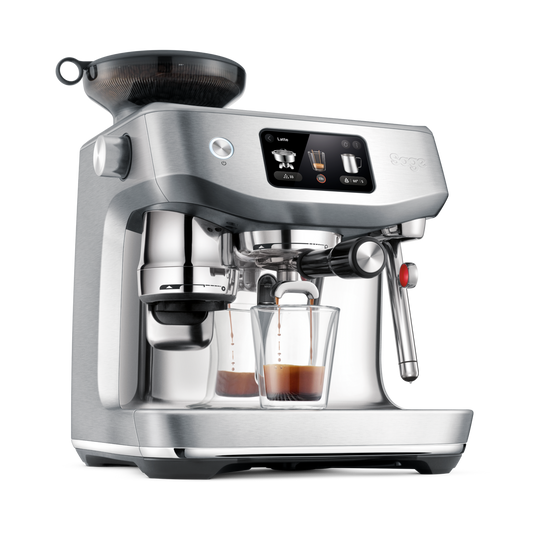 Automatic Coffee Machine With Brushed Stainless Steel Grinder